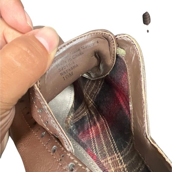 Fergalicious By Fergie Brown Lace-Up Heels Women's Size 10 - Picture 6 of 7